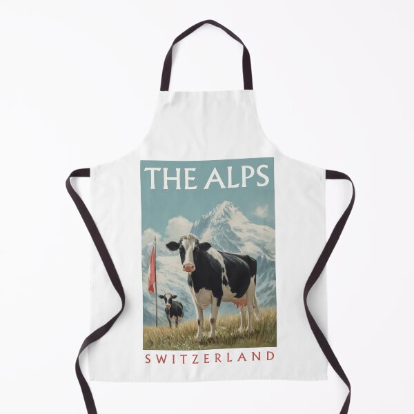Item preview, A Vintage Travel Illustration of the Swiss Alps  designed and sold by GoodOldVintage.