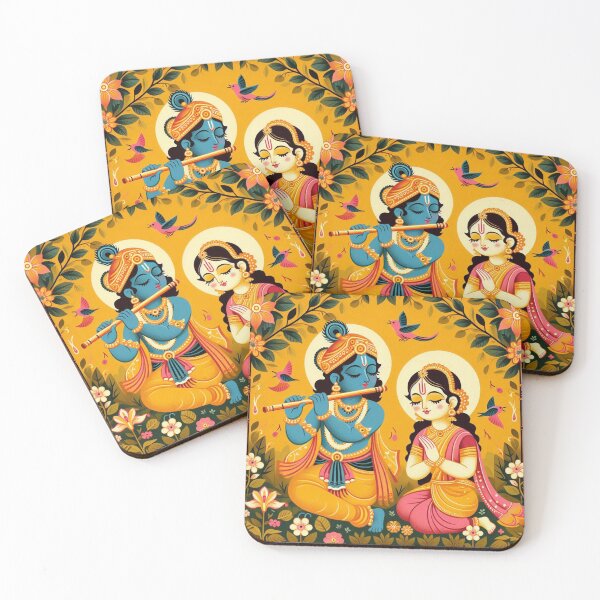 Item preview, Krishna and Radha in spiritual splendour designed and sold by ZOXOFO.
