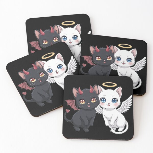 Item preview, Cherub Cat Baby Angel And Devil Cute Cat Lovers Gift designed and sold by Versik-.