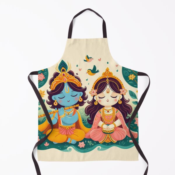 Item preview, Khrishna and Radha in child's garden designed and sold by ZOXOFO.