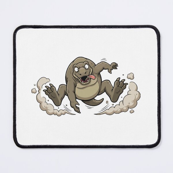 Item preview, Heavy Breathing Komodo Dragon Running Funny designed and sold by Petzzz.
