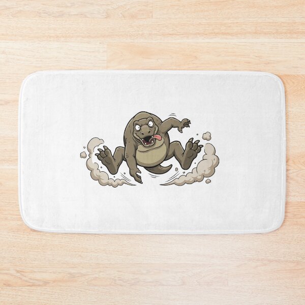 Item preview, Heavy Breathing Komodo Dragon Running Funny designed and sold by Petzzz.