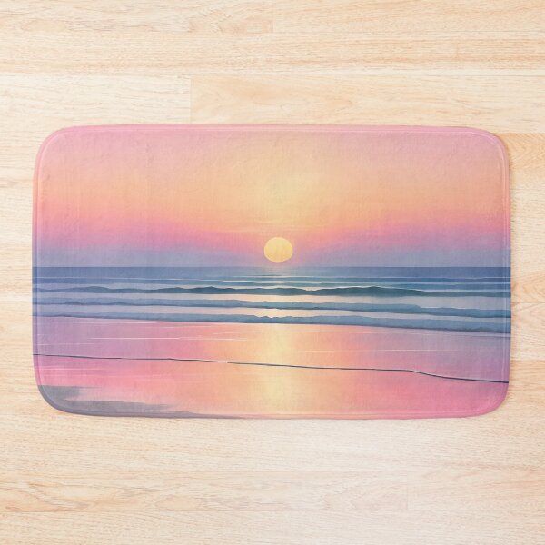Item preview, Dreamy Pastel Minimalist Seascape Sunset, Orange designed and sold by Prints and Lifestyle.