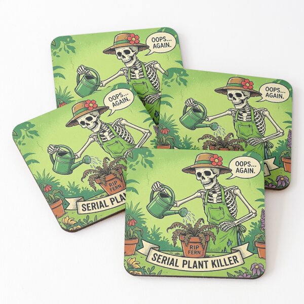 Item preview, Serial Plant Killer - Gothic Skeleton Gardener (Oops... Again!) designed and sold by Appolishop.