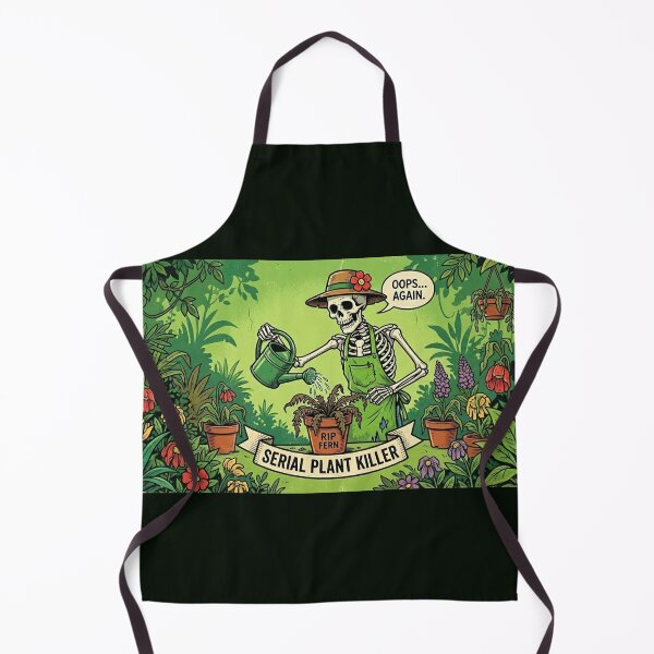Item preview, Serial Plant Killer - Gothic Skeleton Gardener (Oops... Again!) designed and sold by Appolishop.
