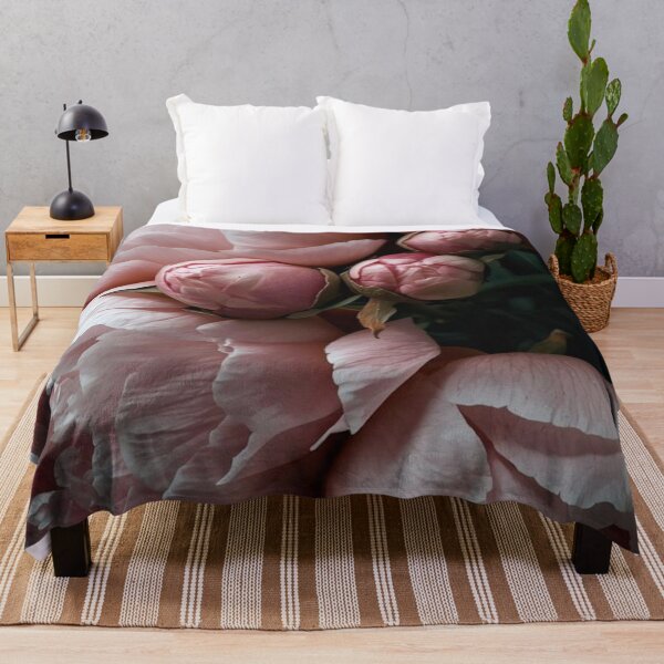 Item preview, Delicate peony blossoms in a dark academia-style designed and sold by FlowerFolie.