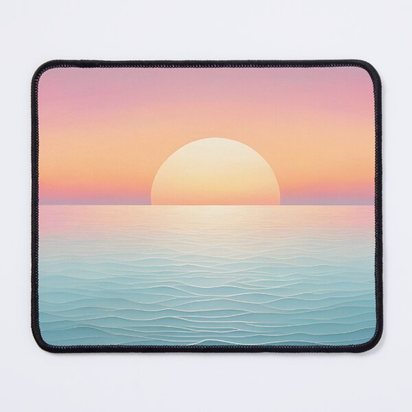 Artikelvorschau, Verträumter, minimalistischer Sonnenuntergang in Pastellfarben, orange entworfen und verkauft von Prints and Lifestyle.