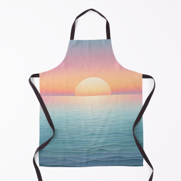 Item preview, Dreamy Pastel Minimalist Seascape Sunset , orange designed and sold by Prints and Lifestyle.