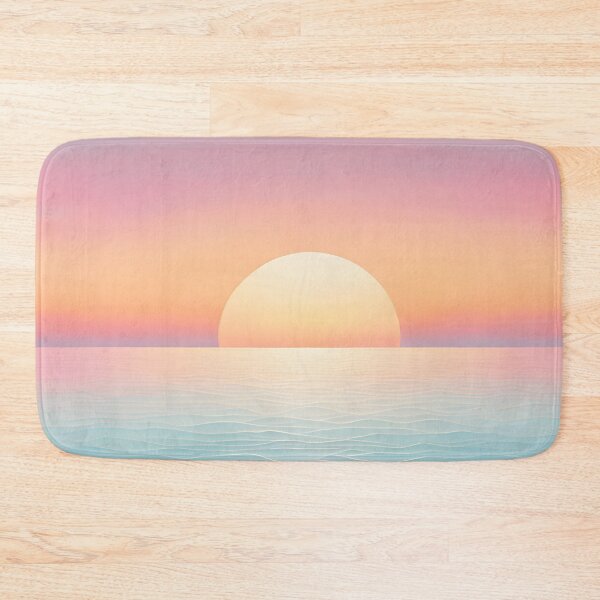 Item preview, Dreamy Pastel Minimalist Seascape Sunset , orange designed and sold by Prints and Lifestyle.