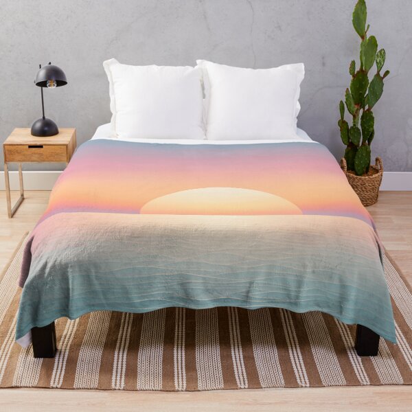 Item preview, Dreamy Pastel Minimalist Seascape Sunset , orange designed and sold by Prints and Lifestyle.