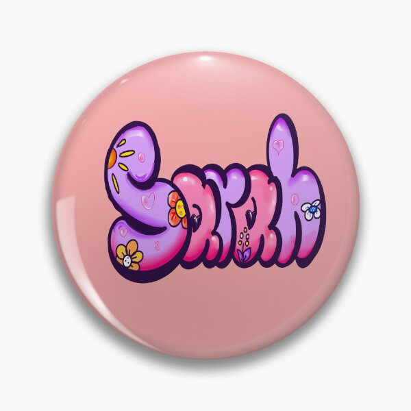 Item preview, Sarah popular girls name woman’s first name in pink purple bubble letters Sarah designed and sold by Artonmytee.