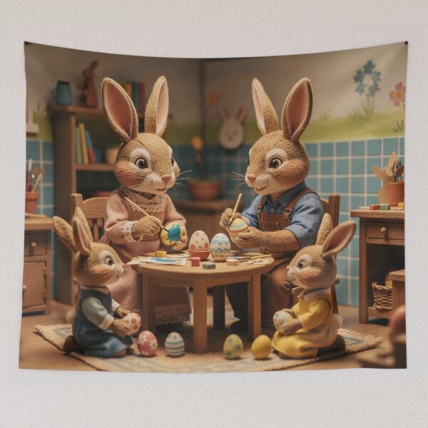 Item preview, Easter Bunny Family designed and sold by Palatinasart.