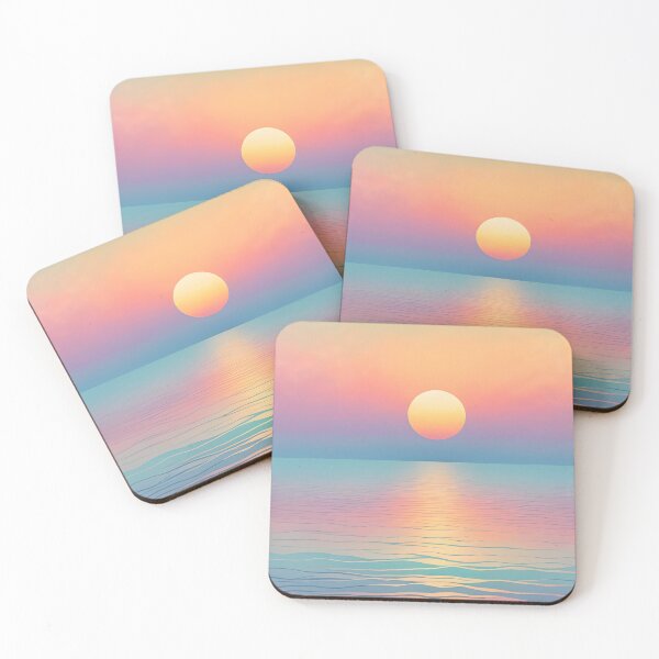 Item preview, Dreamy Pastel Minimalist Seascape Sunset  designed and sold by Prints and Lifestyle.