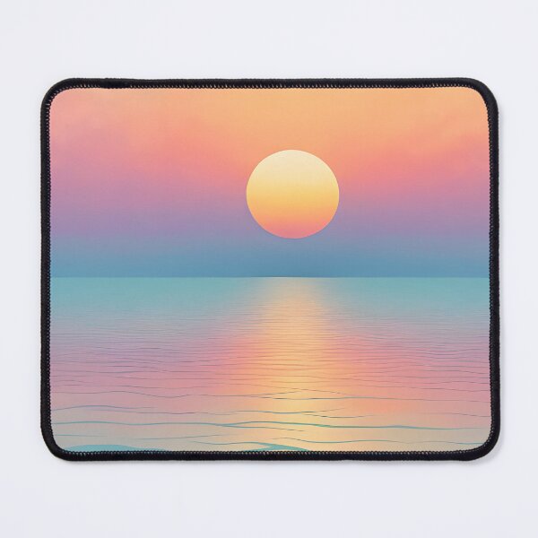 Item preview, Dreamy Pastel Minimalist Seascape Sunset  designed and sold by Prints and Lifestyle.