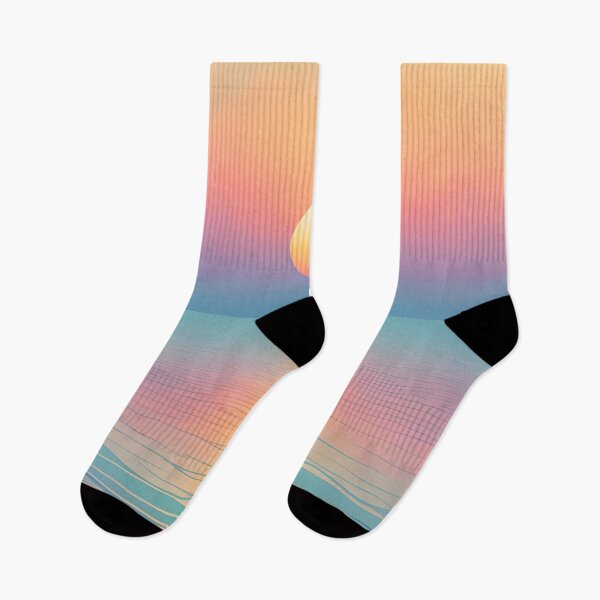 Item preview, Dreamy Pastel Minimalist Seascape Sunset  designed and sold by Prints and Lifestyle.