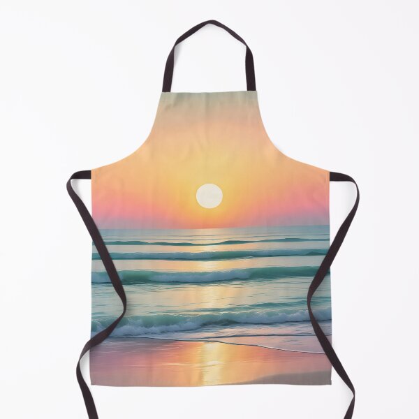 Item preview, Dreamy Pastel Minimalist Seascape Sunset Orange designed and sold by Prints and Lifestyle.