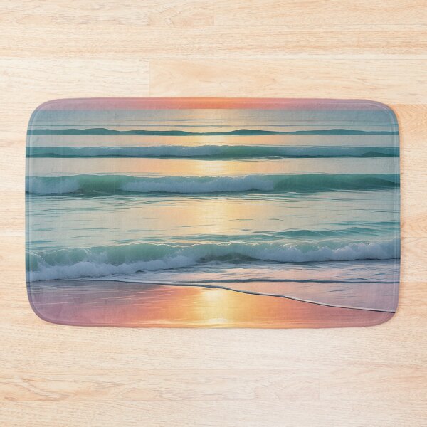 Item preview, Dreamy Pastel Minimalist Seascape Sunset Orange designed and sold by Prints and Lifestyle.