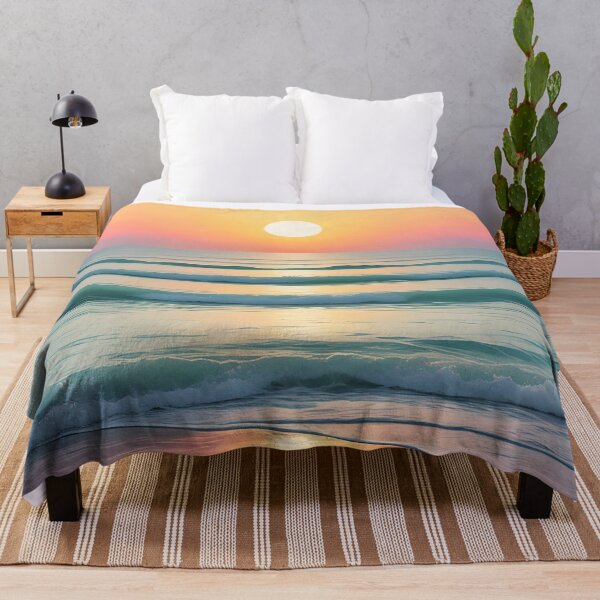 Item preview, Dreamy Pastel Minimalist Seascape Sunset Orange designed and sold by Prints and Lifestyle.