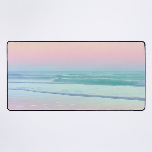 Item preview, Dreamy Pastel Minimalist Seascape Sunset  pink, light cyan designed and sold by Prints and Lifestyle.