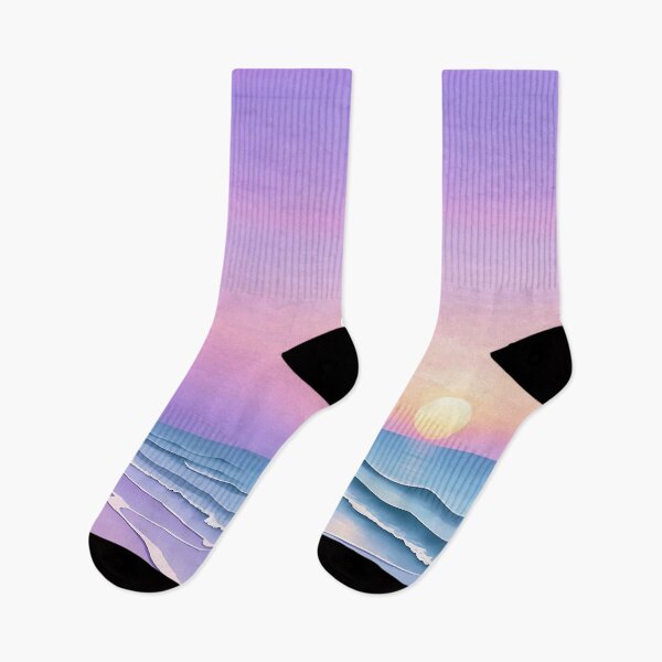 Item preview, Dreamy Pastel Minimalist Seascape Sunset  Orange designed and sold by Prints and Lifestyle.