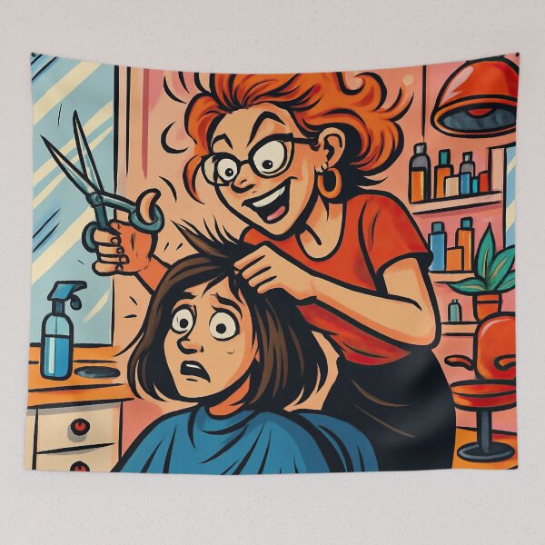 Item preview, Hairdresser | Comics stylCartoone -  designed and sold by ComicsFactory.