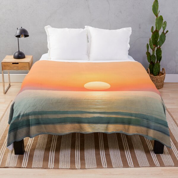 Item preview, Dreamy Pastel Minimalist Seascape Sunset , Orange designed and sold by Prints and Lifestyle.