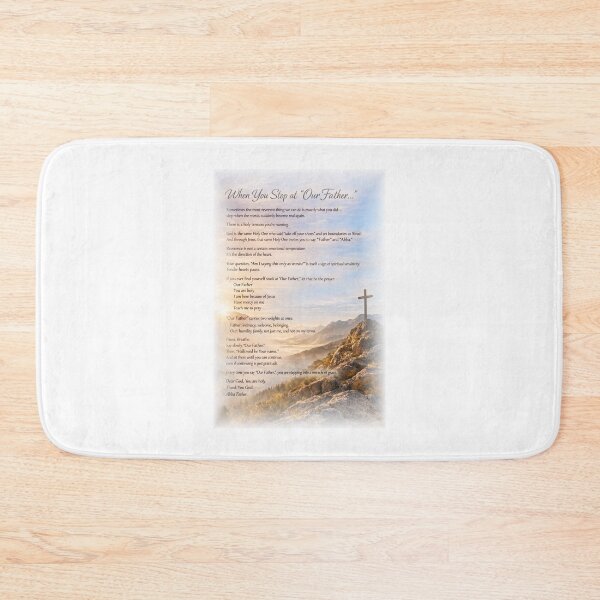 Item preview, Our Father in the Morning Light, Inspirational Christian Wall Art Print, Lord’s Prayer Devotional Quote, Abba Father Worship Decor, Scripture Inspired Faith Gift for Men Women Families designed and sold by TerScott.