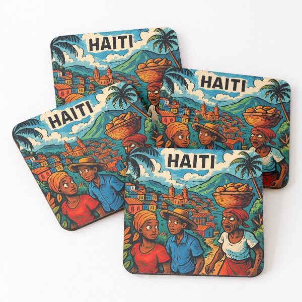 Item preview, Haiti landscape | Comics stylCartoone -  designed and sold by ComicsFactory.