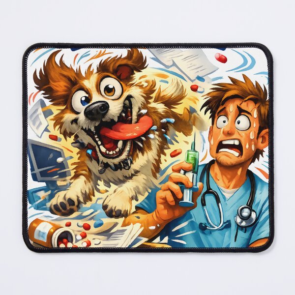 Item preview, Zero Chill, Full Dose – Funny Veterinary Dog Illustration designed and sold by Bettybee00.