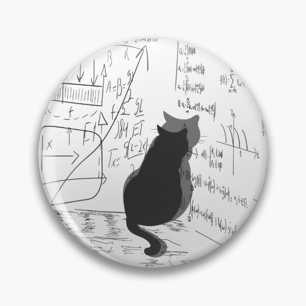 Item preview, Cat reading math formulas  designed and sold by CherryBlossom444.