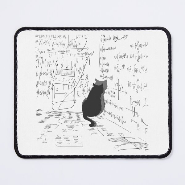 Item preview, Cat reading math formulas  designed and sold by CherryBlossom444.