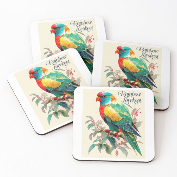 Item preview, Rainbow Lorikeet – Vivid Watercolor Bird Art designed and sold by ForeverPrintsOK.