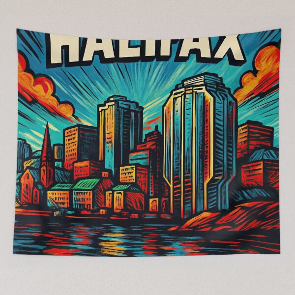 Item preview, Halifax, city | Comics stylCartoone -  designed and sold by ComicsFactory.