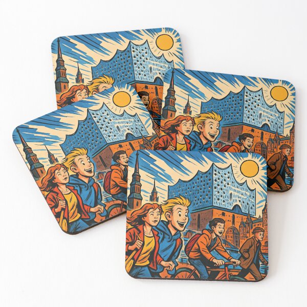 Item preview, Hamburg, city | Comics stylCartoone -  designed and sold by ComicsFactory.