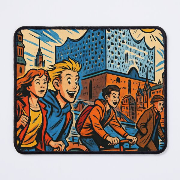 Item preview, Hamburg, city | Comics stylCartoone - designed and sold by ComicsFactory.