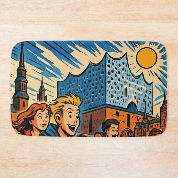 Item preview, Hamburg, city | Comics stylCartoone -  designed and sold by ComicsFactory.