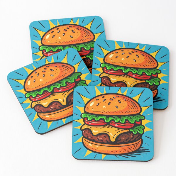 Item preview, Hamburger | Comics stylCartoone -  designed and sold by ComicsFactory.