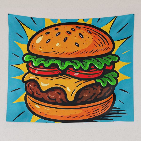 Item preview, Hamburger | Comics stylCartoone -  designed and sold by ComicsFactory.