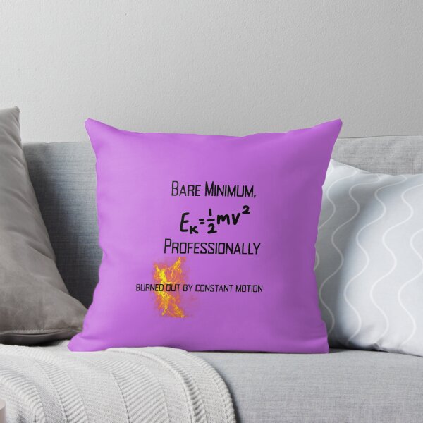 Item preview, Bare Minimum, Professionally – Burnout Science Humor Work Quote Design designed and sold by NeonPetal.
