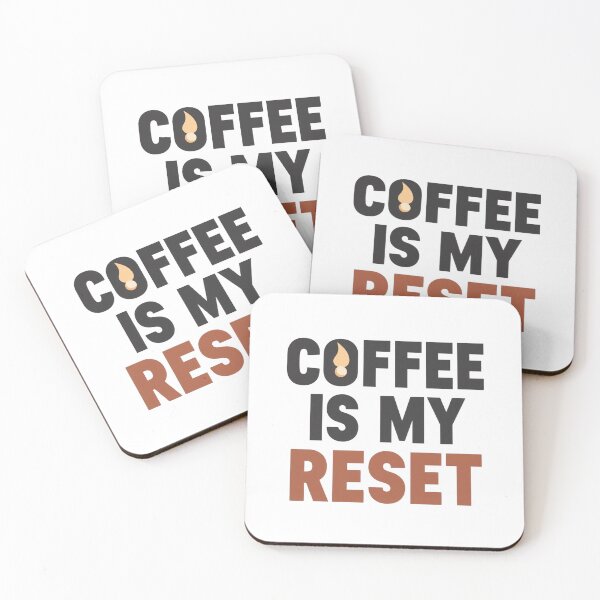 Item preview, Coffee Is My Daily Reset Button designed and sold by Katzpy.