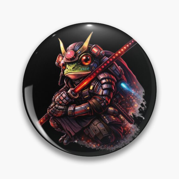 Item preview, cybernetic frog warrior samurai designed and sold by FroggyOnly.
