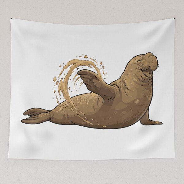 Item preview, Sand Spa Day Funny Elephant Seal designed and sold by Petzzz.