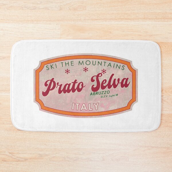 Item preview, Prato Selva, Italy, Abruzzo, Ski, textured skiing badge designed and sold by Wanderful-roads.