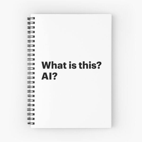 Item preview, What is this? AI? (Black text) designed and sold by STUDIO-72.