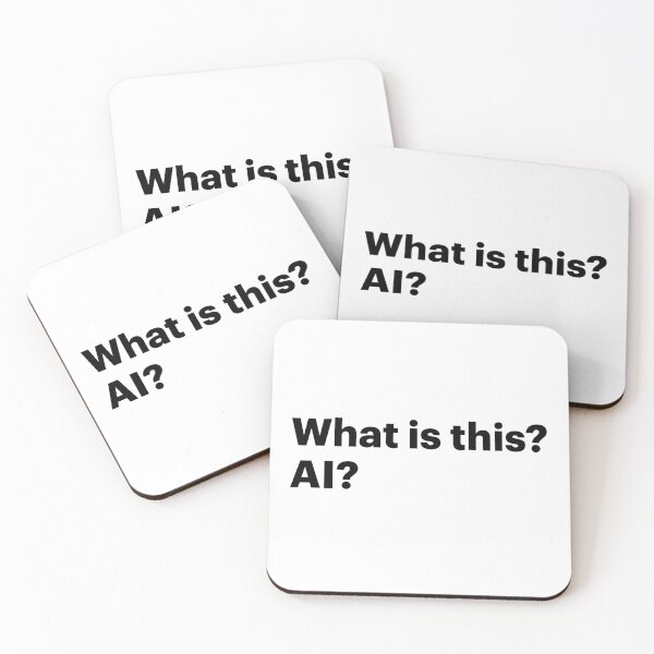 Item preview, What is this? AI? (Black text) designed and sold by STUDIO-72.