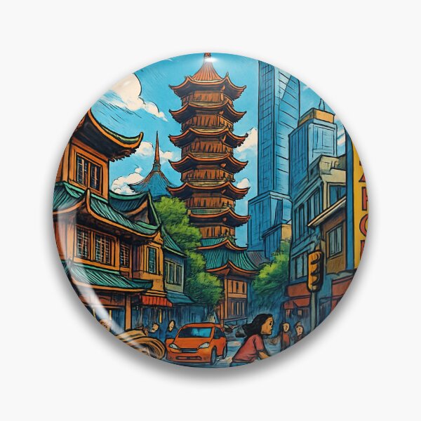 Item preview, Hangzhou, city | Comics stylCartoone -  designed and sold by ComicsFactory.