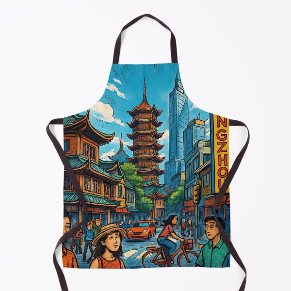 Item preview, Hangzhou, city | Comics stylCartoone - designed and sold by ComicsFactory.