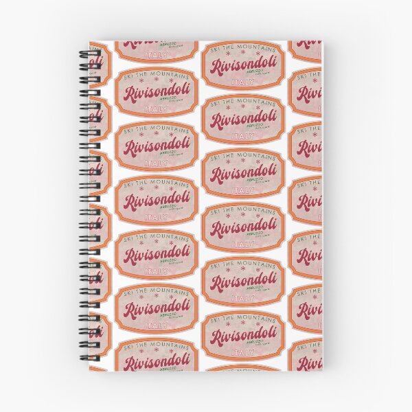 Item preview, Rivisondoli, Italy, Abruzzo, Ski, textured skiing badge designed and sold by Wanderful-roads.