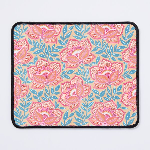 Item preview, Soft Pink Peach and Blue Pastel Textured Chintz Floral designed and sold by micklyn.