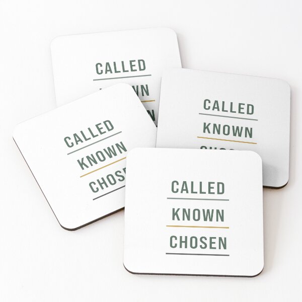 Item preview, Called • Known • Chosen – Minimal Christian Faith Typography Design designed and sold by DVever7.